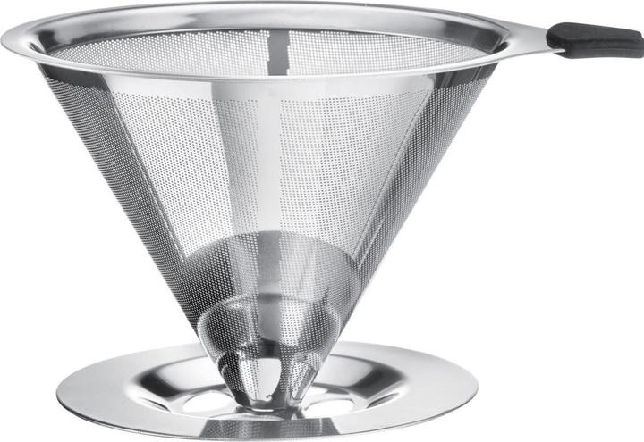 Produktbild Westmark Dauerfilter/Dripper Kaffee, mit Tassenhalterung, Brasilia, Aufsatzfläche 10 cm, 18/8 Rostfr