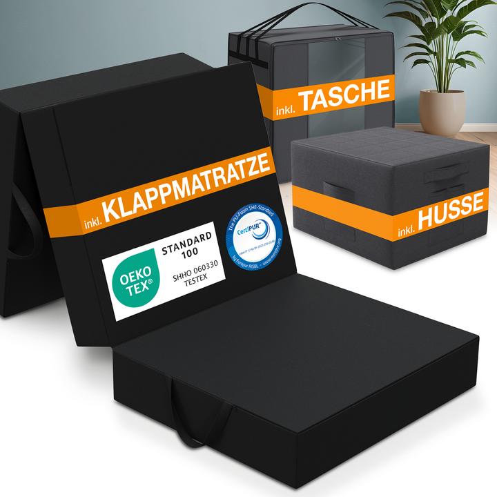 Immagine prodotto Bestschlaf Materasso pieghevole (90 x 200 cm, Nucleo di schiuma)