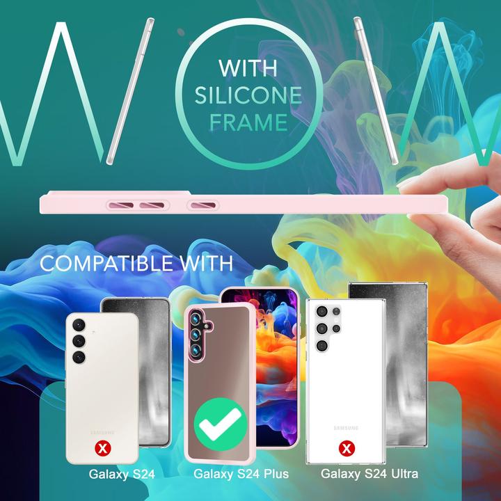 Immagine prodotto Nalia Copertura ibrida semitrasparente con cornice protettiva (Samsung Galaxy S24+)