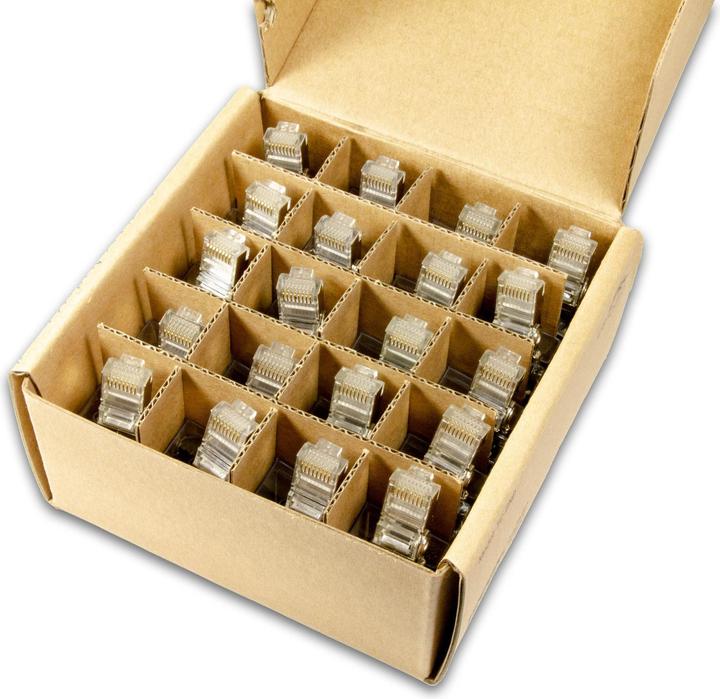 Produktbild Ubiquiti Stecker RJ45 Cat.5e, mit ESD 20 Stück, Transparent (Netzwerk Zubehör, Netzwerkkabel)