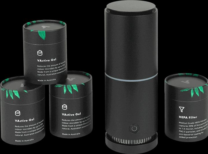 Produktbild VBreathe Luftreiniger Tasman schwarz (36 m²)
