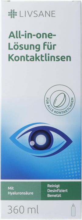 Produktbild Livsane All-in-one-Lösung für Kontaktlinsen (All in One Lösung, 360 ml)
