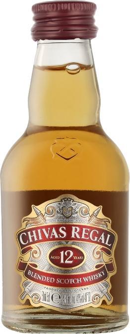 Produktbild Chivas Regal Whisky Chivas 5 cl Scotch Blend 12 years old (Blended Whisky, Scotch Whisky, 1 x 5 cl)