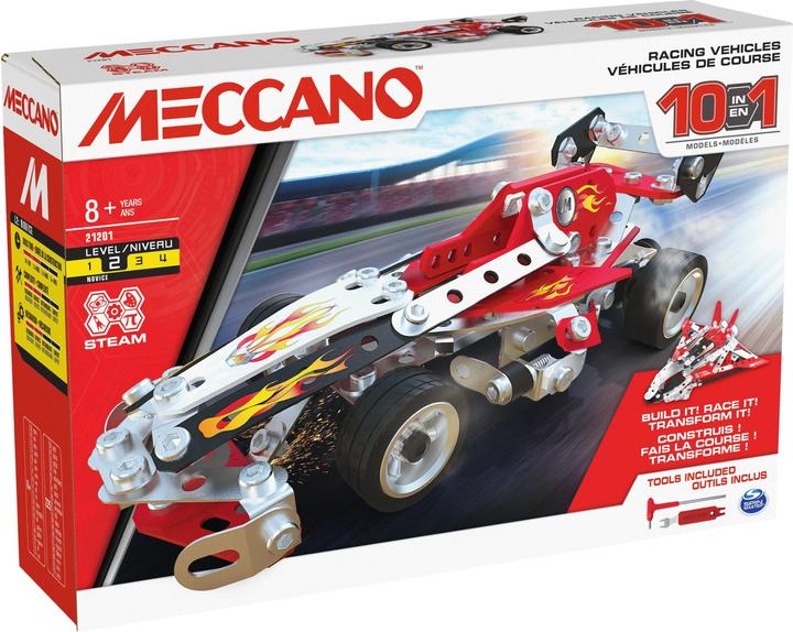 Image du produit Meccano 10-Modeles Vehicules de course 225 pcs. (21201)