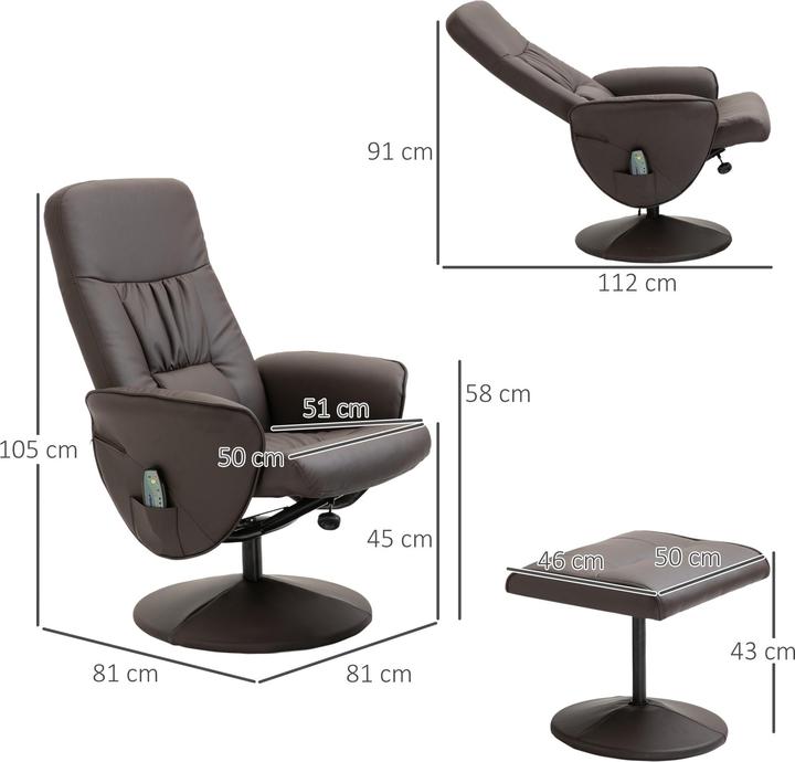 Image du produit Homcom Chaise de massage