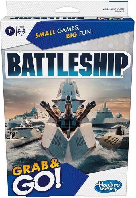 Actual product image Komelon Travel game Battleship Grab&Go