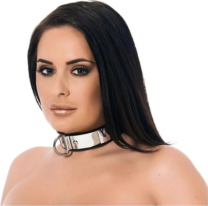 Rimba Leather collar with metal