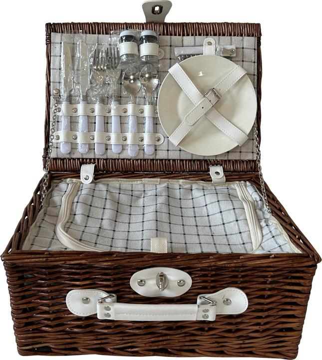 HTI-Living Picknickkorb für 2 Personen Finie Braun