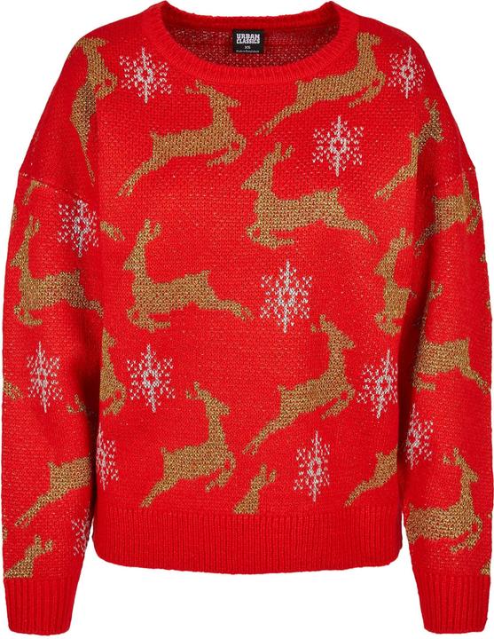 Urban Classics Ladies Oversized Christmas Sweater - 13815