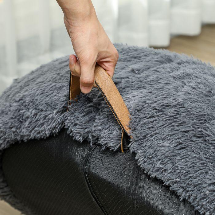 Image du produit Swisshandel24 Hundebett für Menschen Waschbar Katzenbett mit 10cm Eier-Schaumstoffunterlage (Chien)