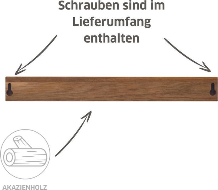Actual product image Richardson Sheffield Wall magnet 40cm - acacia wood