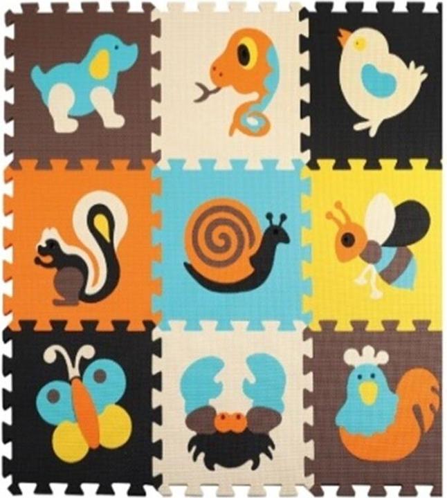 Produktbild Ikonka Schaumstoff-Puzzlematte für Kinder 9 el. bunt 85cm x 85cm x 1cm (9 Teile)