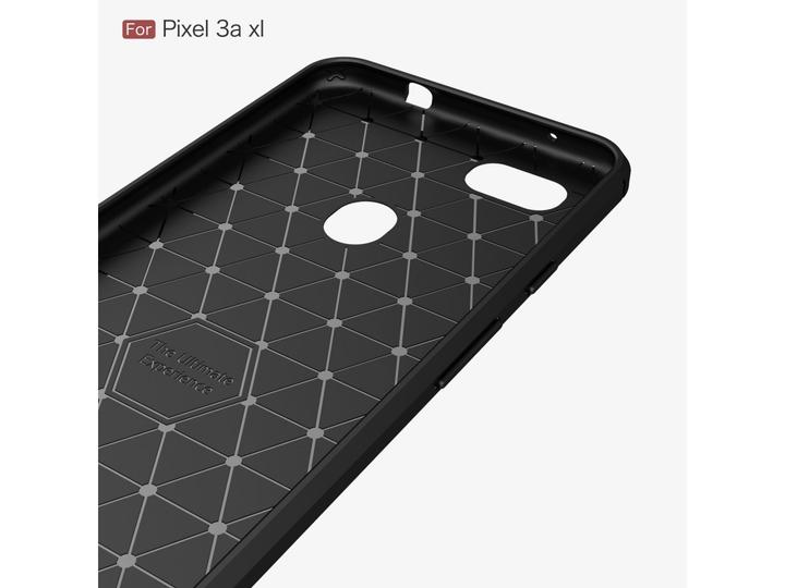 Produktbild Screenguard Google Pixel 3a XL Hülle Carbon Brushed Soft TPU (Google Pixel 3a XL)