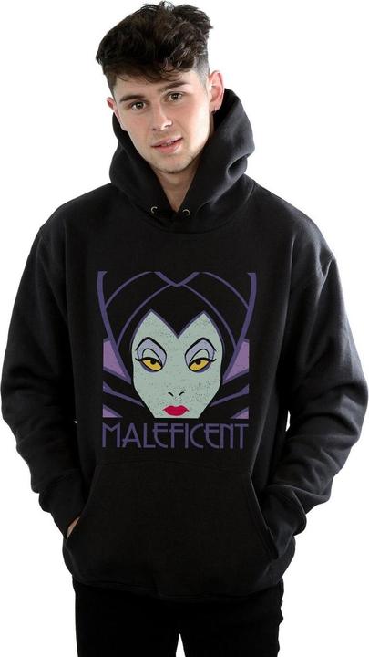 Immagine prodotto Disney Maleficent Cropped Head Felpa con Cappuccio Uomo (L)