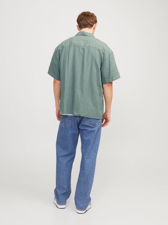 Actual product image Jack & Jones Jorfaro Linen Oversized Shirt Ss Sn (S)