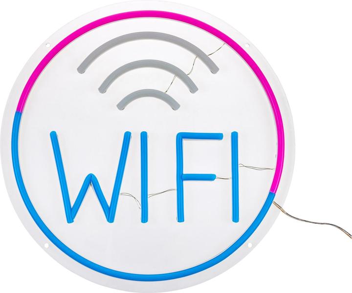Actual product image Vegas Lights LED decorative light neon sign Wi-Fi Zone 30 x 30 cm
