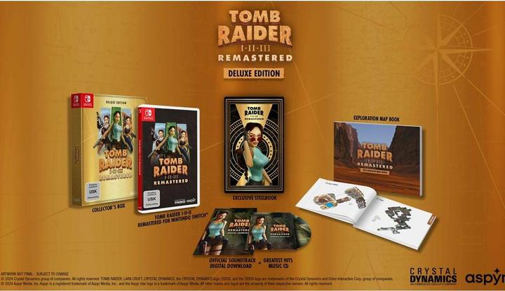 Actual product image Aspyr Tomb Raider 1-3 Switch Remastered Deluxe Editio (Switch, Switch Lite, Switch OLED, DE)
