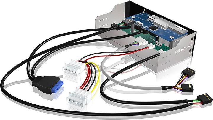 Produktbild Icy Box 5,25" Multikartenleser mit Multifunktions-Frontblende (USB)