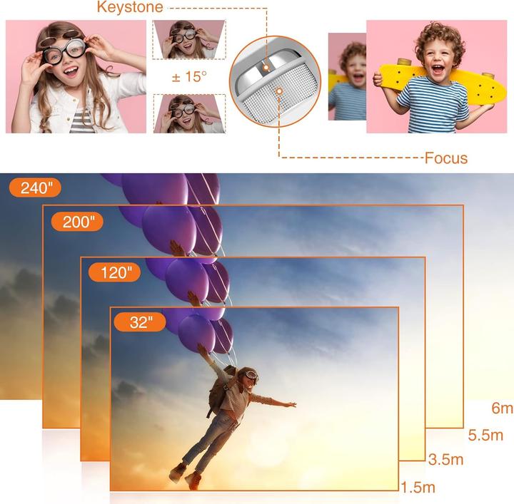 Produktbild Topvision Mini Beamer (Full HD, 7500 lm)