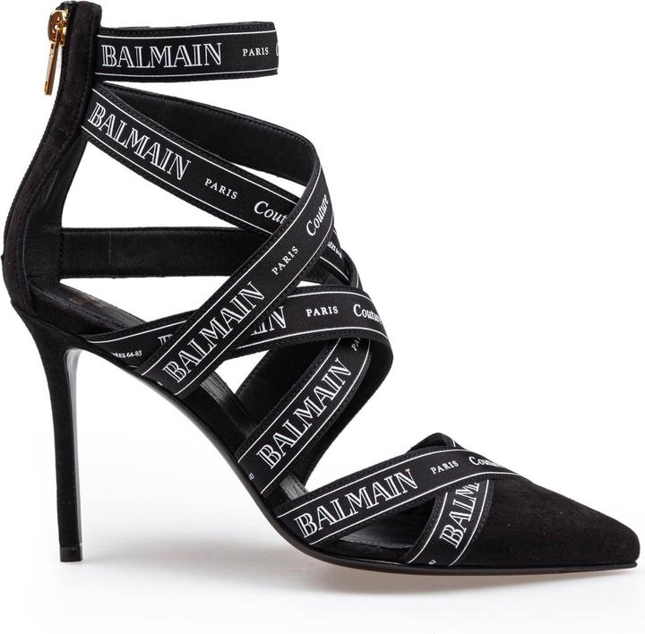 Produktbild Balmain ribbon suede pump couture sandal (37)