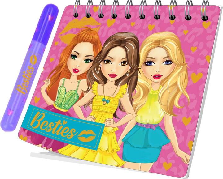Actual product image Besties Mini notebook with pen (8 x 8 cm)