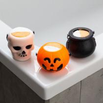 Produktbild Accentra Badefizzer HAPPY HALLOWEEN in Plastikschale in Kürbisform, 120g, Duft: Orange, Farbe: schwarz/orange (Badekugeln)