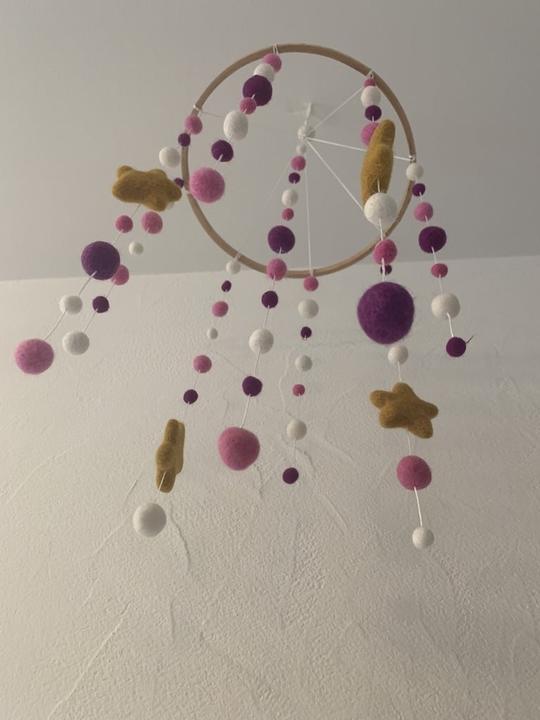 Actual product image sense&purpose Mobile Felt Pink/Purple