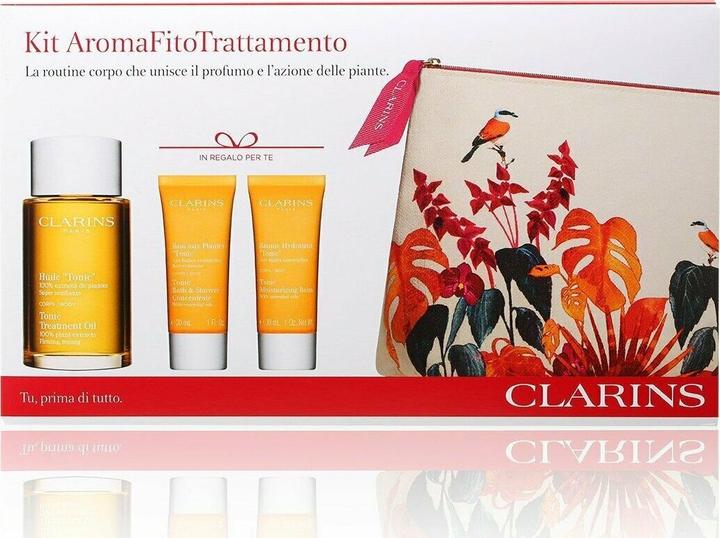 Image du produit Clarins Set Tonic Treatment Oil 100mltonic Bathshower Concentrate 30mltonic Moisturizing Balm 30ml (Set soin capillaire)