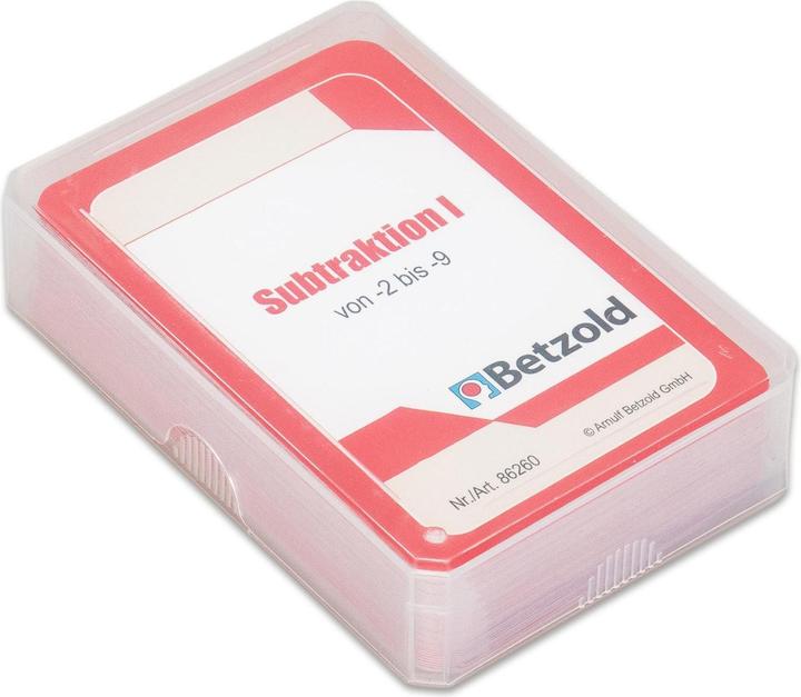 Image du produit Betzold Soustraction I - Jeu de cartes pour le cylindre magique (Allemand)
