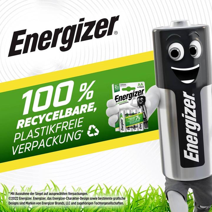 Actual product image Energizer Recharge Universal (4 pcs., AA, 1300 mAh)