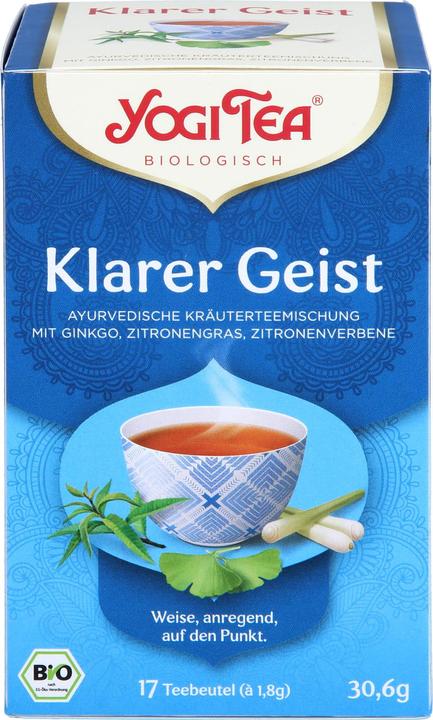 Produktbild Yogi Tea Klarer Geist ayurvedische Kräuterteemischung, 17 St. Filterbeutel (30.60 g)