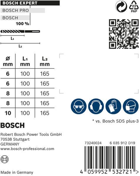 Voedingswaarden en ingrediënten Bosch Professional Zubehör EHammer boren set (Ø 8,0 mm, 6,0 mm, 10,0 mm)