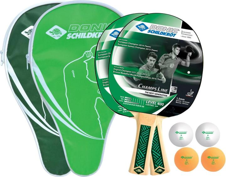 Actual product image Donic Schildkröt Tischtennis Set Champs 400 Cover