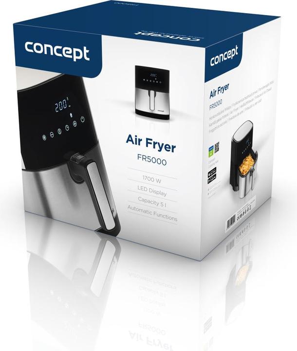 Actual product image Concept FR5000 Deep Fryer One/One(s) Hot Air Fryer, Satin Steel