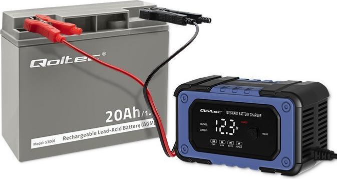 Actual product image Qoltec 53066 AGM battery 12V 20Ah max. 300A