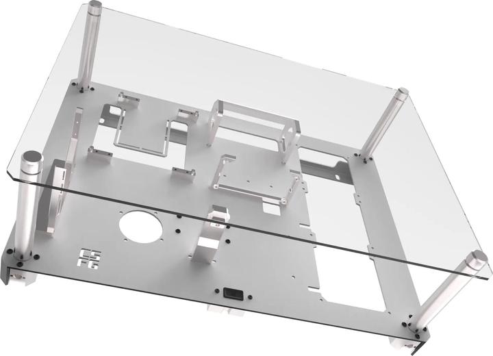 Produktbild Creative Solutions For Gamers CSFG Frostbite Wandgehäuse - weiss, Micro-ITX (Micro-ITX)