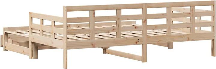 Immagine prodotto VidaXL Letto da giorno Divano letto Letto estraibile Divano letto Letto ospite Cassetti 90x190cm (Divano letto)