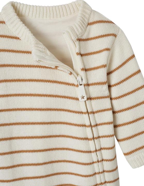 Immagine prodotto Vertbaudet Set bebè in maglia a righe: tutina e cappello (68)