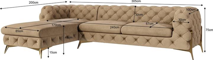 Actual product image Ropez Chelsea Bis (Corner sofa)