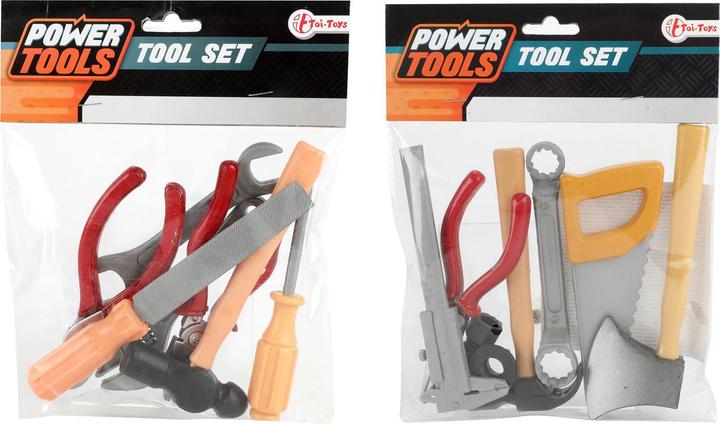 Actual product image Toi-Toys Power tool tool set in bag, 7 pcs.