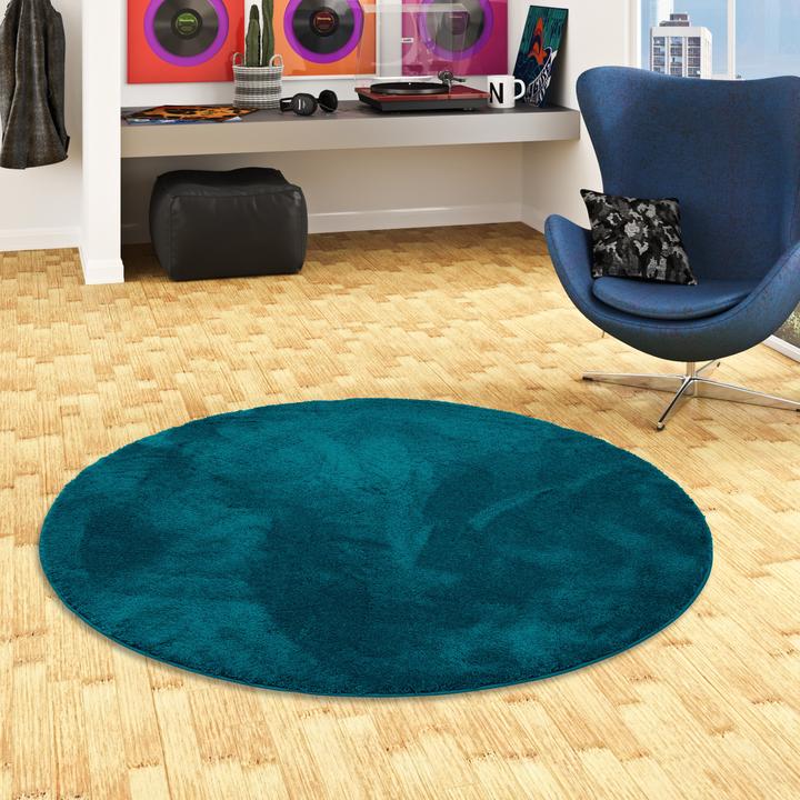 Produktbild Pergamon Super Soft Kinder Hochflor Teppich Silky Kids Rund (160 x 160 cm)