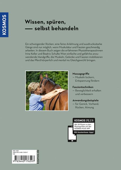Produktbild Kosmos Praxisbuch Physiogriffe für Pferde (Deutsch, Beatrix Schulte Wien, Irina Keller, 2024)