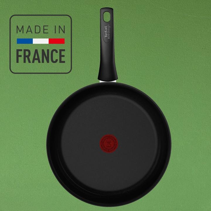 Actual product image Tefal Pan set + saucepan set / frying pan Renew Black On 24cm + 28cm (24 cm, Frying pan, Pan set + pot set, Cast aluminium, Ceramic)