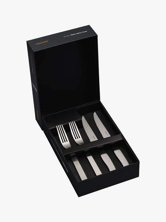 Actual product image Fiskars All Steel Steak cutlery set, 12 pieces (12 Piece, Cutlery set)