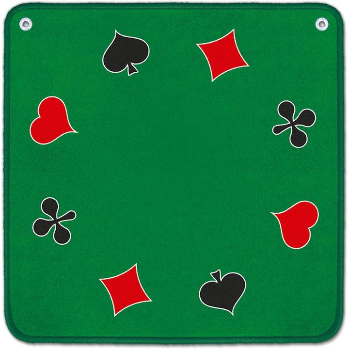 Produktbild Jassteppich grün mit französischen Motiven