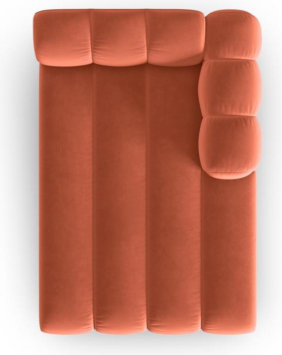 Actual product image Micadoni Velvet Chaise Longue Right, "Lupine", 2 Seats, 117x177x70Made in Europe (Chaise longue)