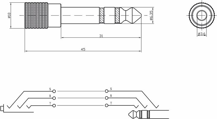 Actual product image Bemero BA2002 (Jack adapter)