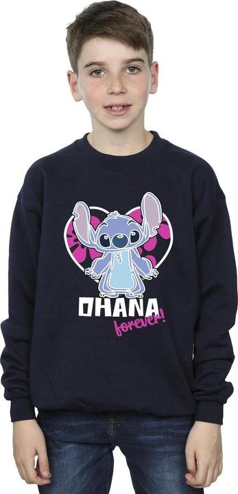 Immagine prodotto Disney Lilo And Stitch Ohana Forever Heart Felpa Ragazzi (152, 158)