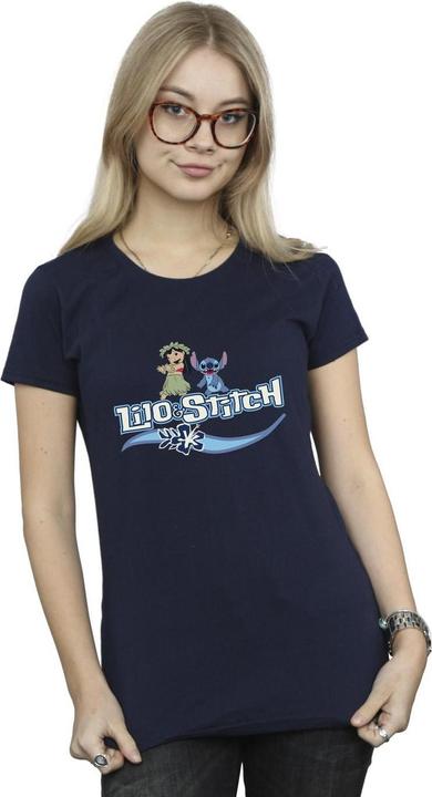 Actual product image Disney Womens/Ladies Lilo And Stitch Characters Cotton T-Shirt (M)