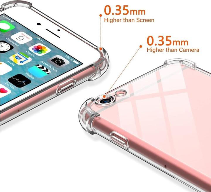 Actual product image Screenguard Apple iPhone 6/6S Case Crystal Soft Airbag Bumper (Apple iPhone 6)